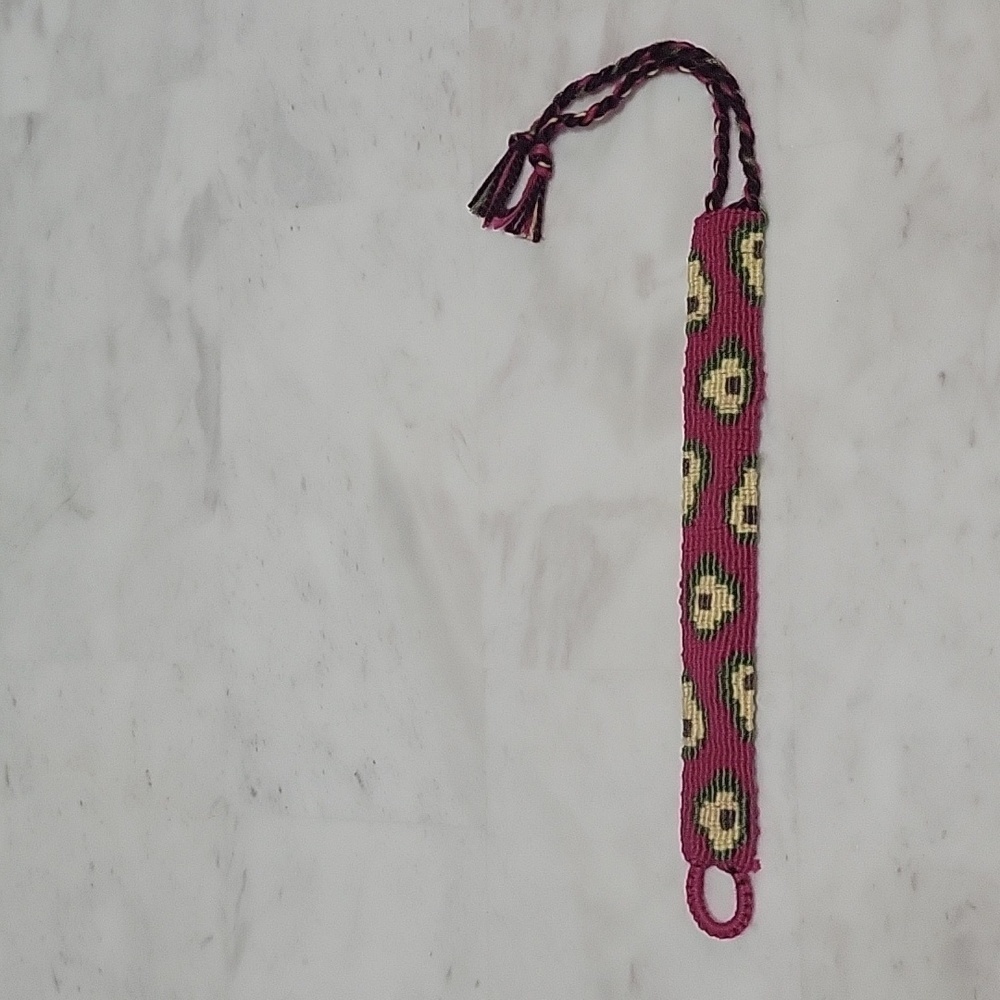Hand Made Friendship Bracelet Avocado Patern